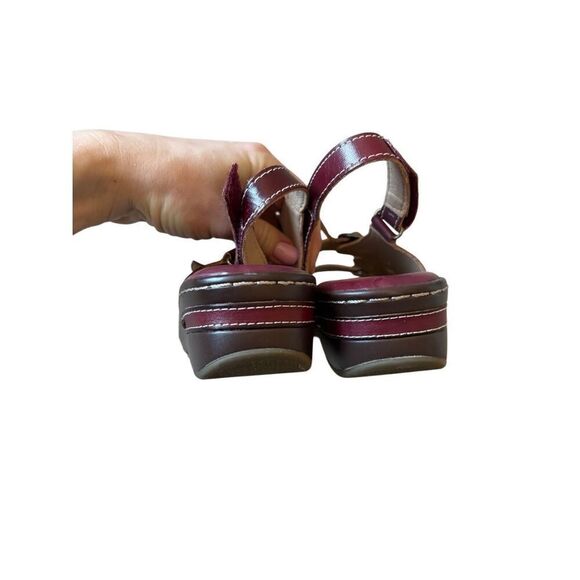 L'Artiste by Spring Step Burbandale Slingback Sandals size 40 US 9 Leather Red - Picture 7 of 11